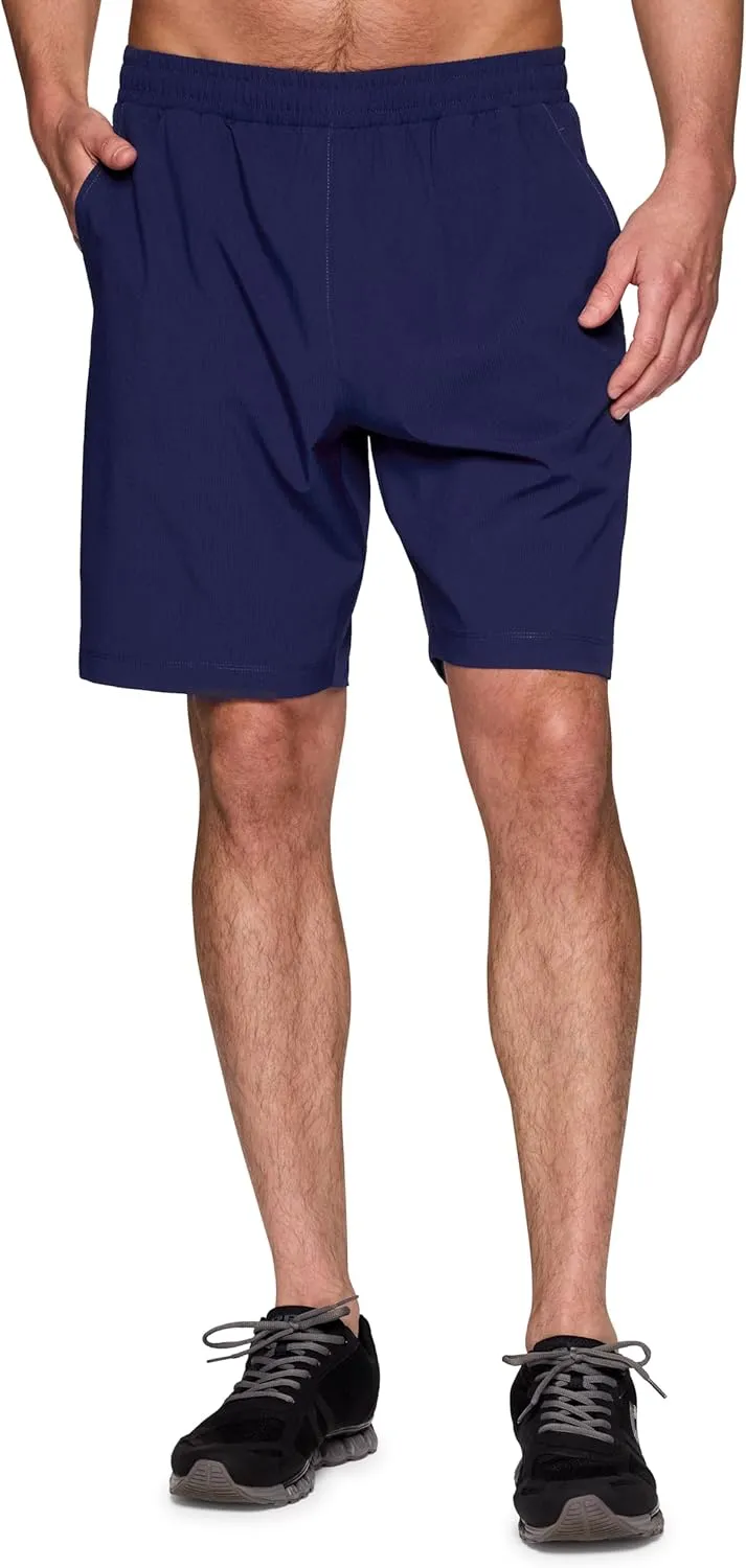 RBX Active Ripstop Shorts for Men, Quick Drying 9-Inch Inseam Workout Hiking Running Gym Basketball Shorts with Pockets