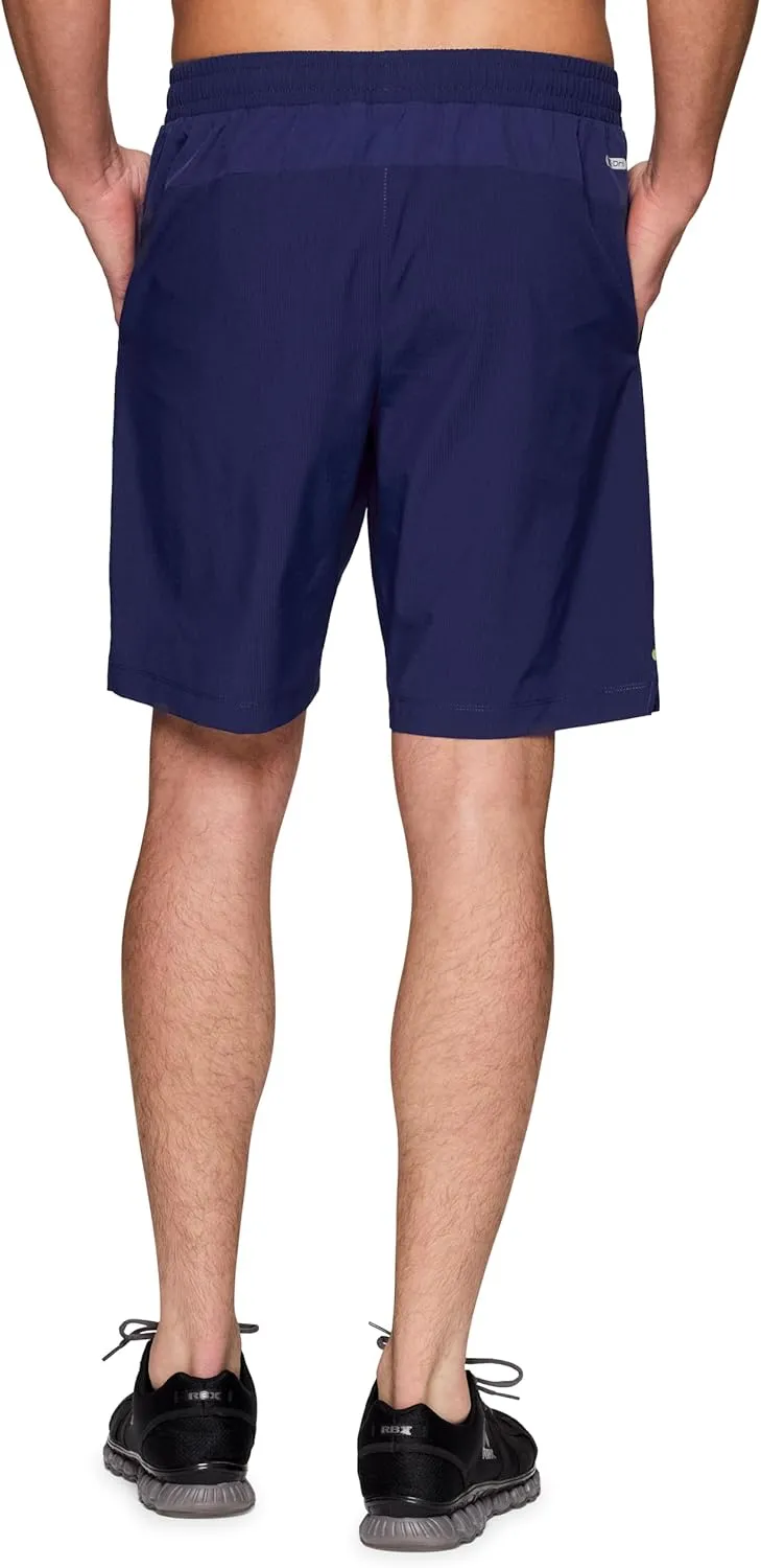 RBX Active Ripstop Shorts for Men, Quick Drying 9-Inch Inseam Workout Hiking Running Gym Basketball Shorts with Pockets