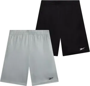 Reebok Boys Basketball Shorts 2 Pack – Mesh Athletic Shorts for Boys, Gym Shorts for Basketball, Running, and Everyday Play