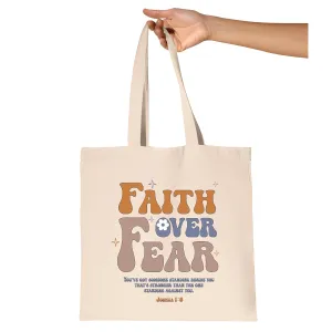 Religious Gifts for Faith Based with Inspiring Bible Quotes and Catholic Messages for Christian Devotion Natural White Multicolor Canvas Tote Bag