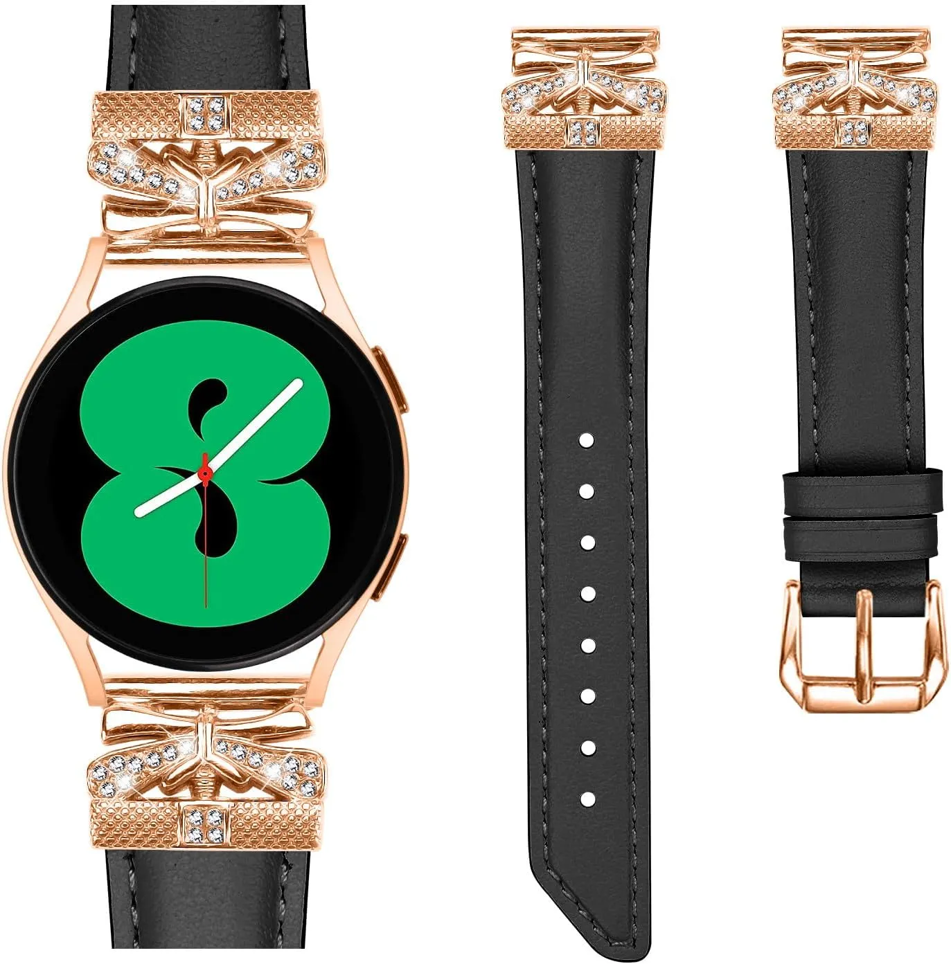 Replacement straps for watches Compatible With Galaxy Watch 3 41mm,Adjustable Genuine Leather Wrist Strap with Metal Buckle for Galaxy Watch 42mm/Active/Active2/Gear S2