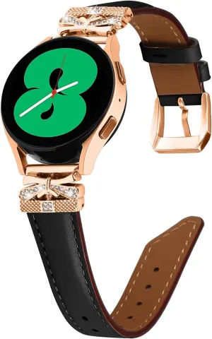 Replacement straps for watches Compatible With Galaxy Watch 3 41mm,Adjustable Genuine Leather Wrist Strap with Metal Buckle for Galaxy Watch 42mm/Active/Active2/Gear S2