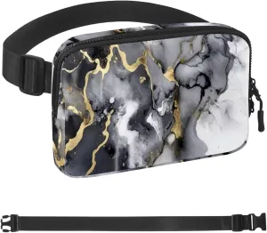 Retro Aesthetic Marble-1324 Crossbody Fanny Pack for Men&Women,Belt Bag for Travel Casual Walking Running Hiking Cycling