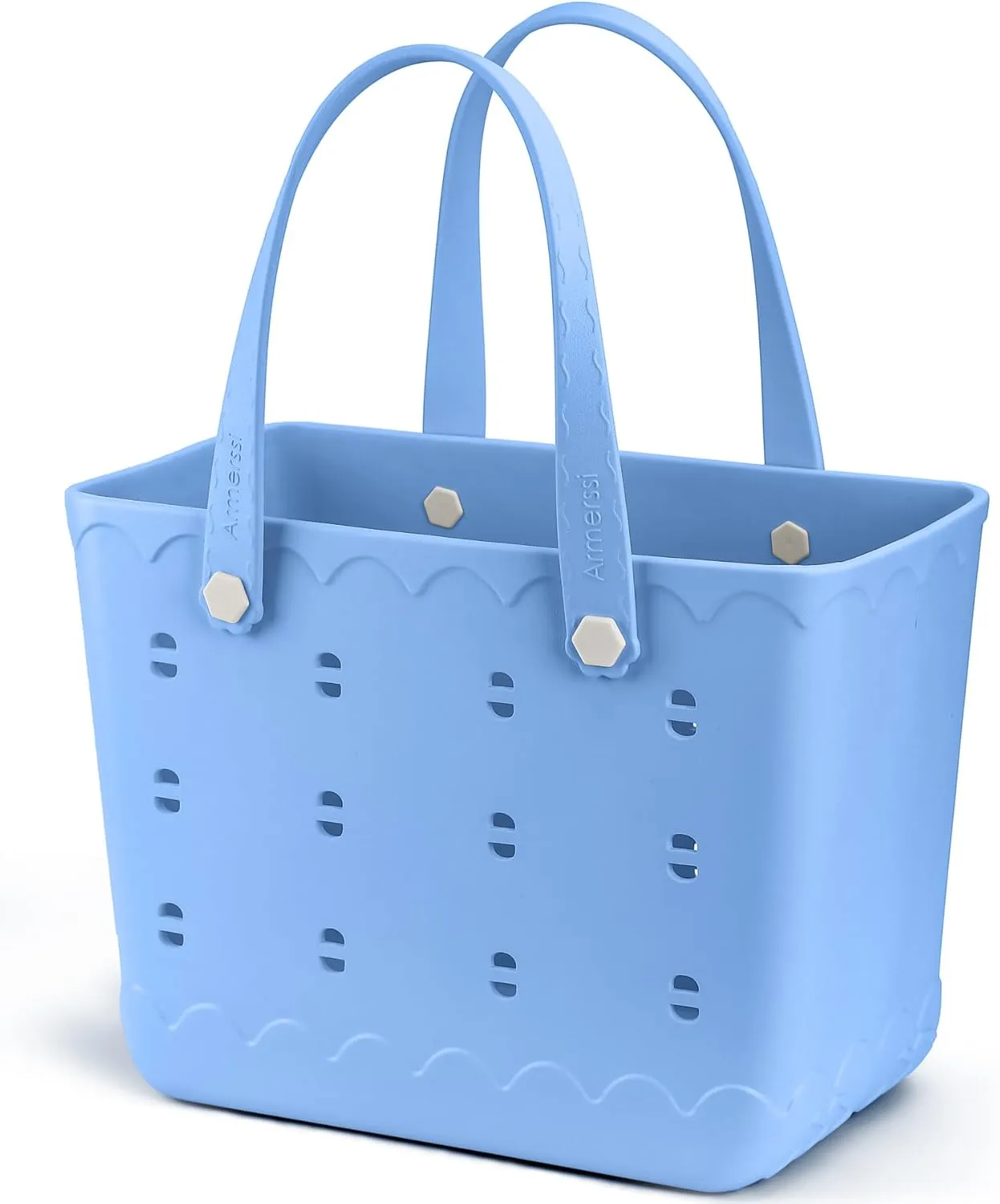 Rubber Beach Bag Waterproof Durable Tote Bag for Beach Sports Pool Modern Rubber Tote