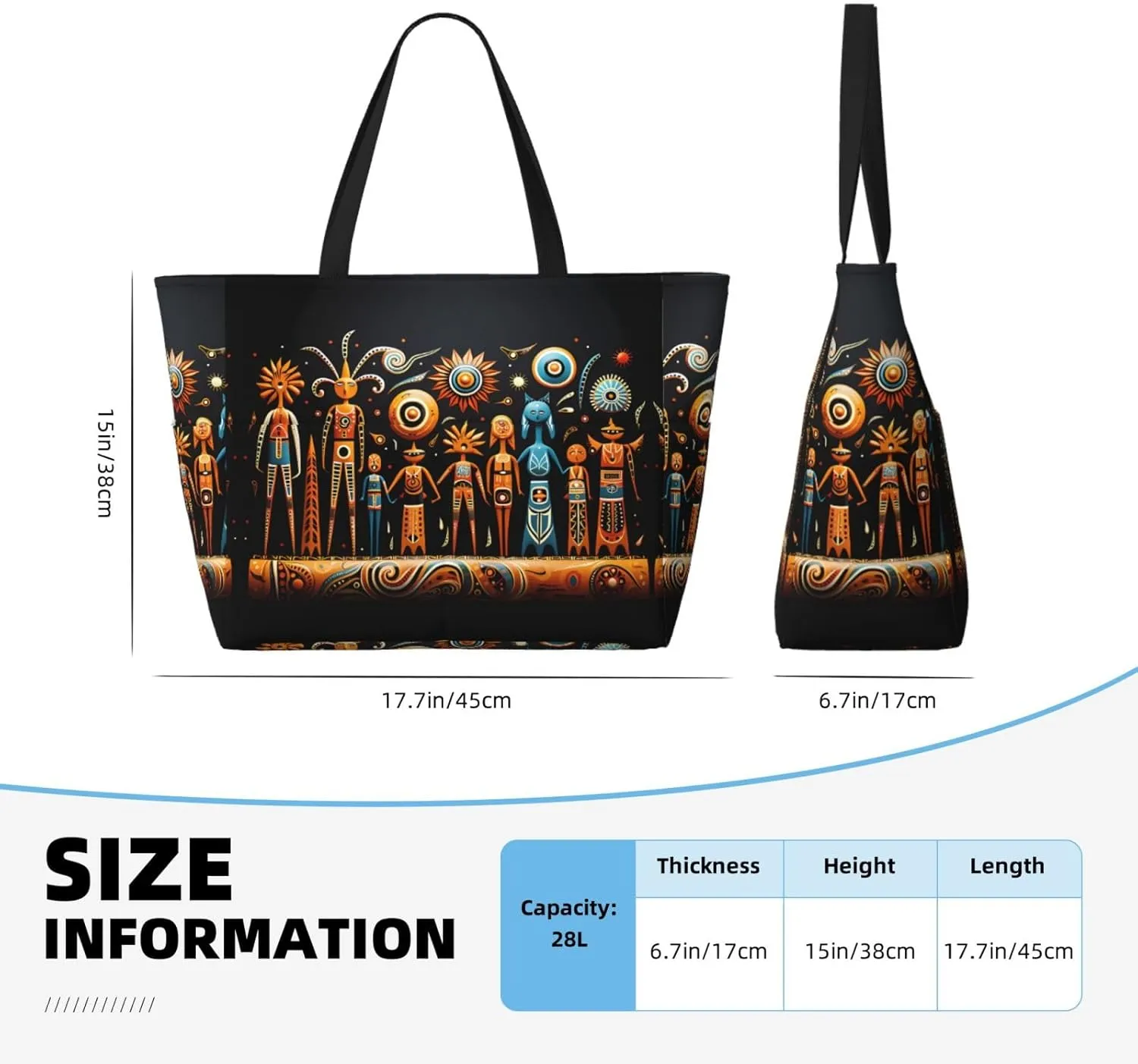 Rugby On Fire Spacious Large Capacity Beach Travel Bag - Foldable Beach Bag Tote Bag With Zipper