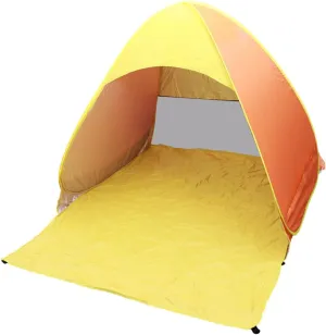 Rugged Structure Tent Waterproof Beach Sun Shade Canopy Automatic Pop-up Design