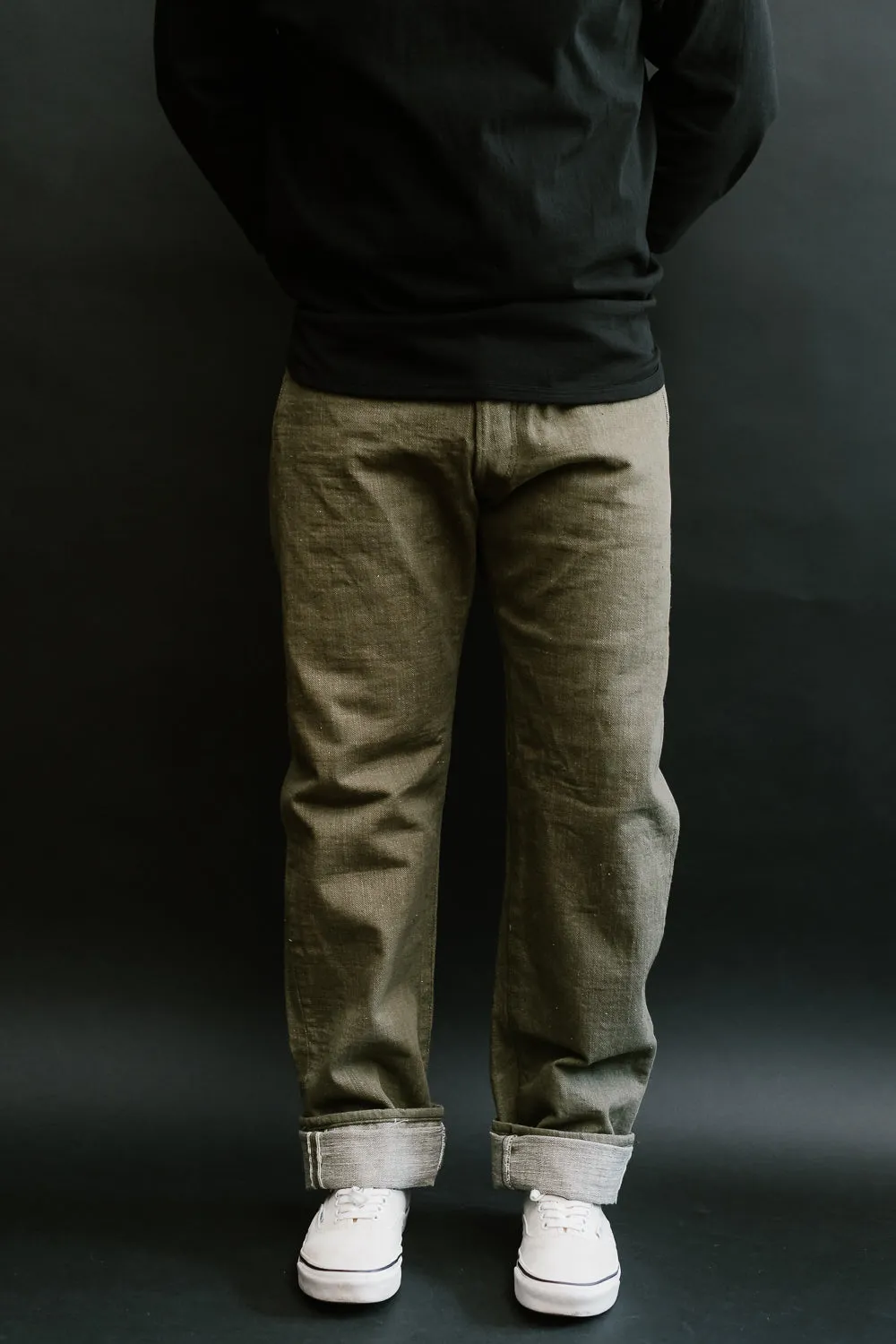 S0150GNX - 17oz Uguisu Denim - Regular Straight