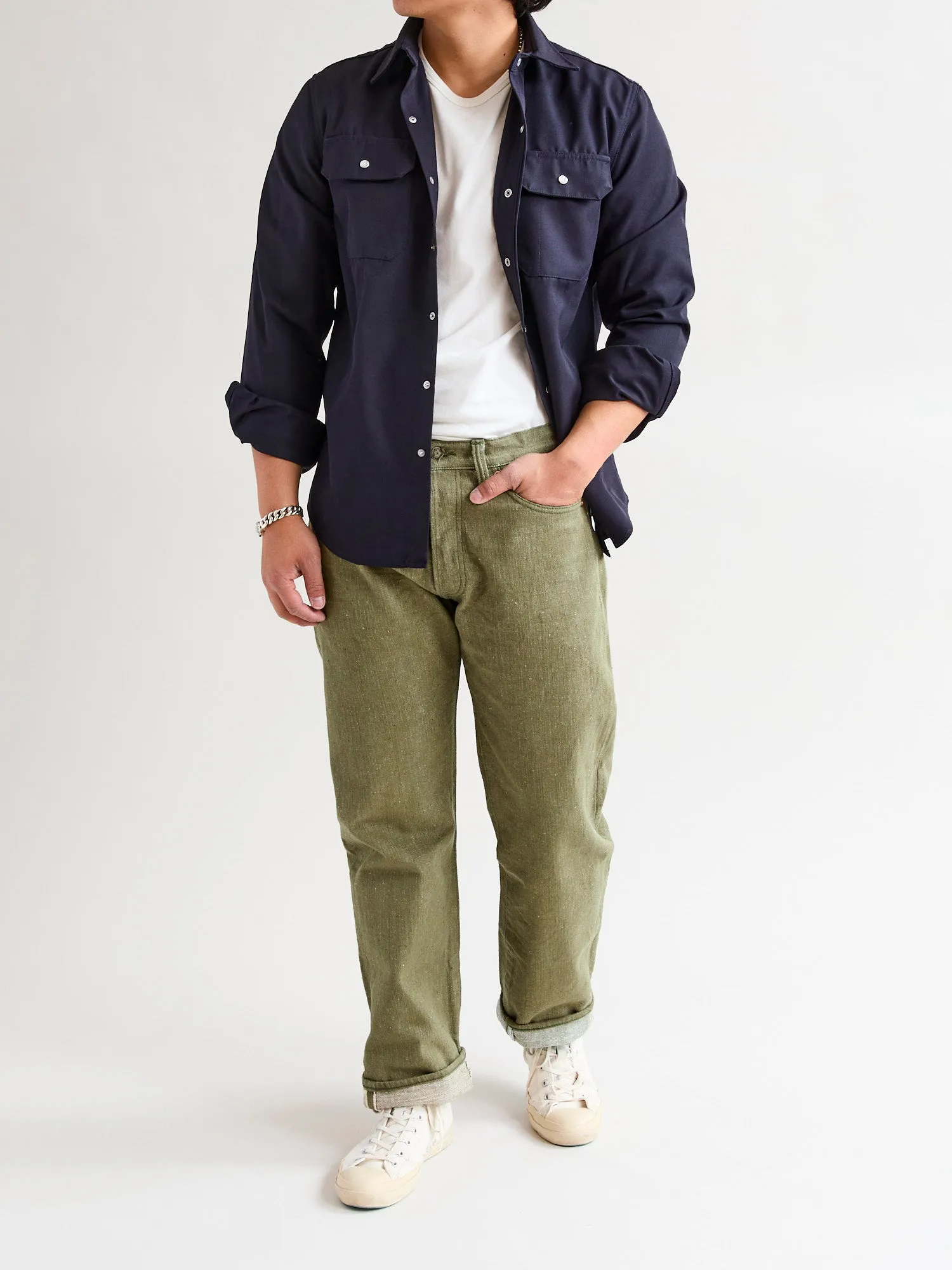 S0150GNX "Uguisu" 17oz Selvedge Denim - Regular Straight Fit