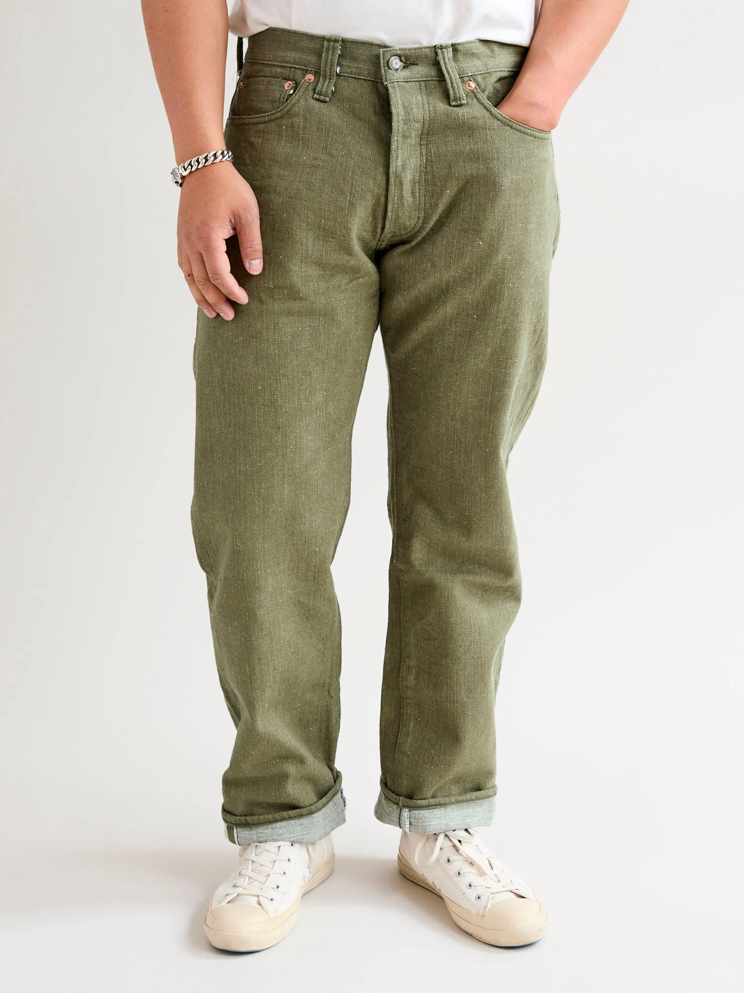 S0150GNX "Uguisu" 17oz Selvedge Denim - Regular Straight Fit