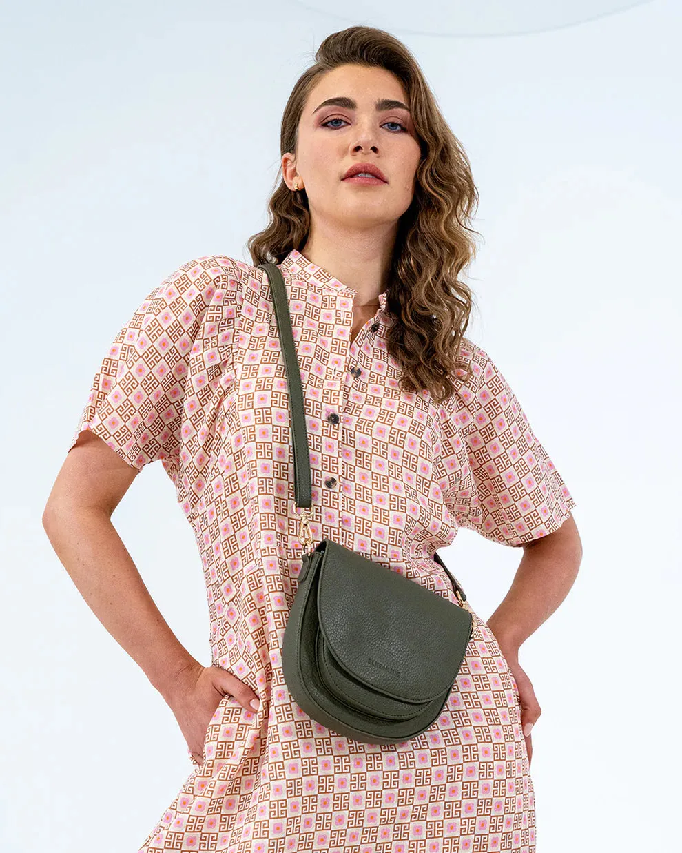 Salerno Petite Crossbody - Khaki