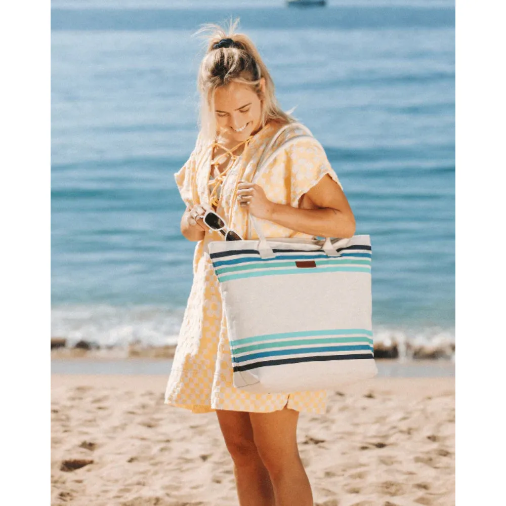 Sand Cloud Border Classic Stripe Beach Tote