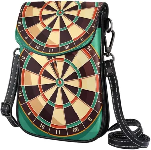 Satchel Bag Dart Board Purse Crossbody Leather Messenger Bag For Women