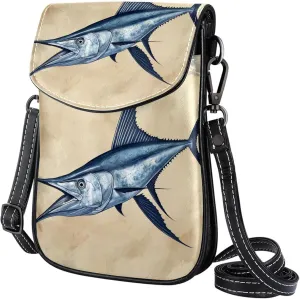 Satchel Bag Swordfish Purse Crossbody Leather Messenger Bag For Women