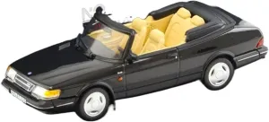 Scale Model 1:43 Norev for Saab 900 Turbo 16 Cabriolet 1992 Black Convertible Model Alloy Coupe Simulation