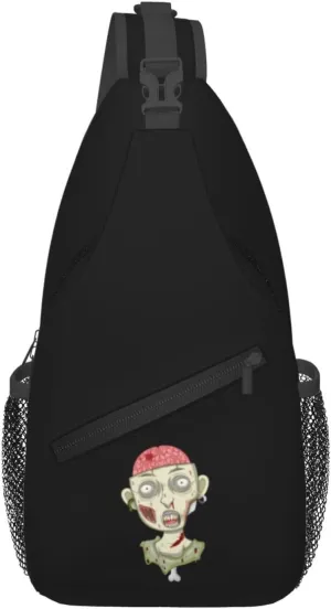 Scary Skeleton Crossbody Bags For Women Men Chest Backpack Gym Shoulder Bag Travel Outdoor Sports Casual Crossbody Bags