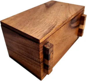 Secret Lock Box Wood Puzzle Box - Put a Gift Card or Money Inside