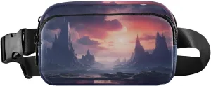 senya Mountain Reflection Fanny Pack Crossbody Bags for Women Belt Bag Running Waist Bag with Adjustable Strap