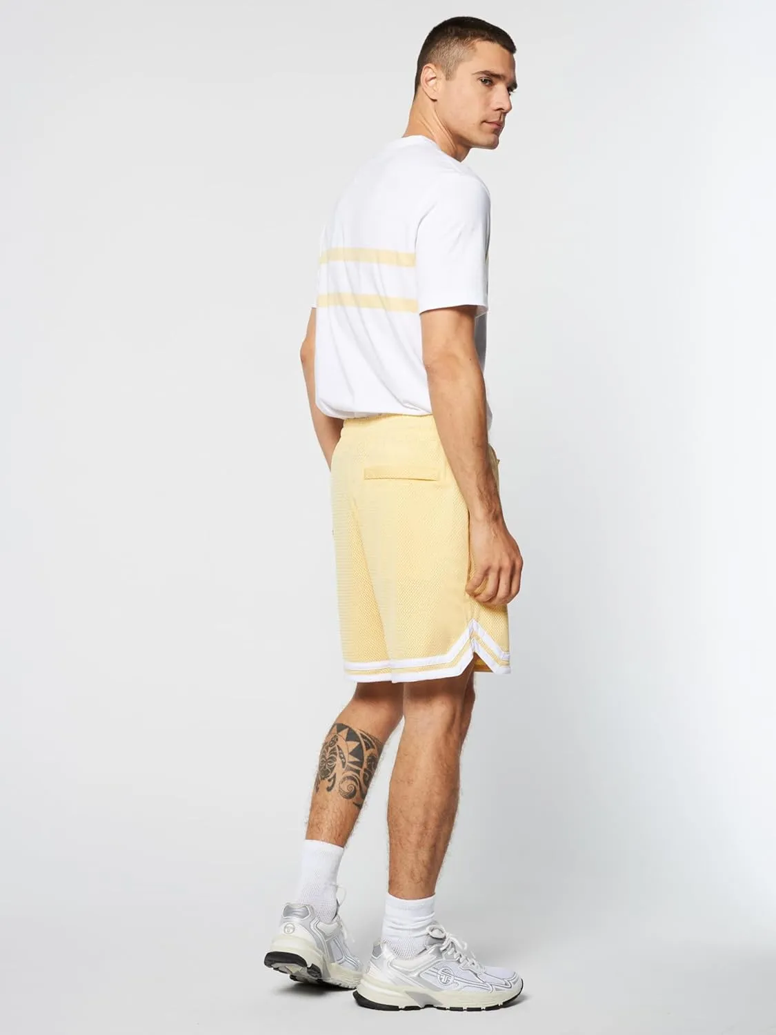 Sergio Tacchini Spazio Banda Mesh Short- Golden Haze