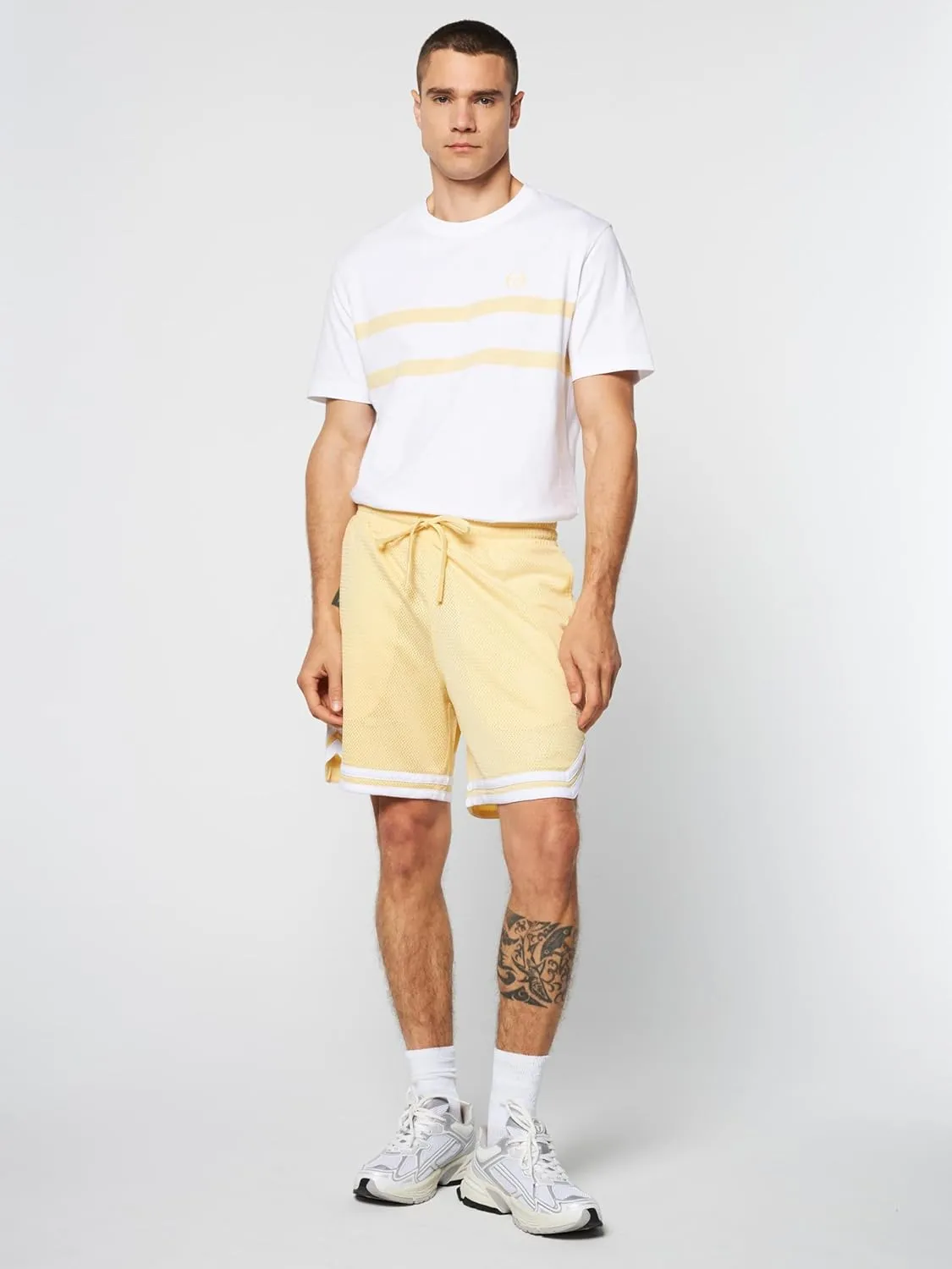 Sergio Tacchini Spazio Banda Mesh Short- Golden Haze