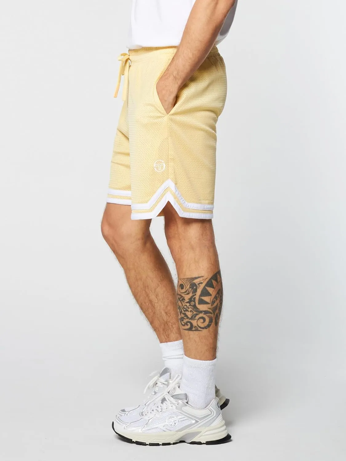 Sergio Tacchini Spazio Banda Mesh Short- Golden Haze