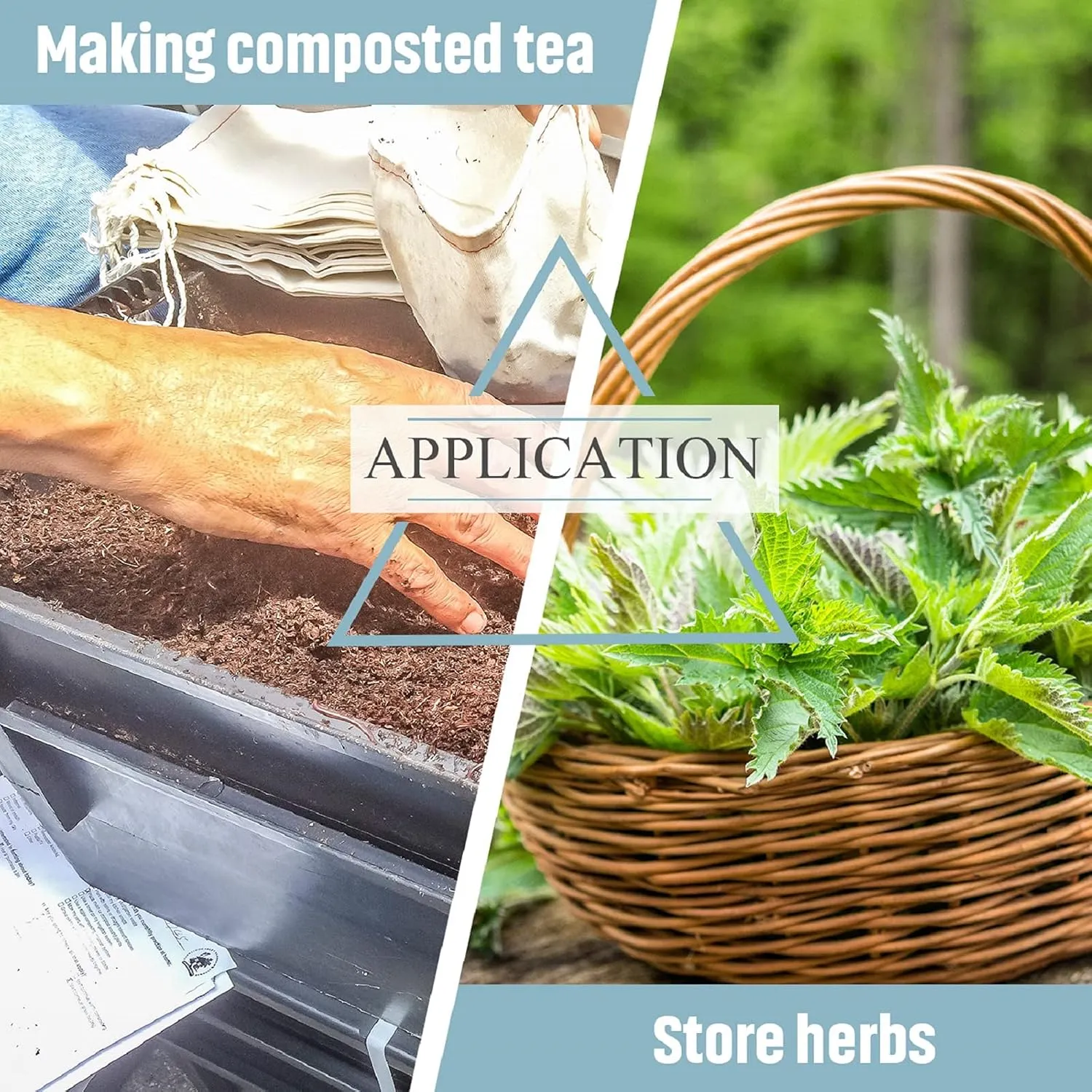 Shappy Compost Tea Bag, Pump Strainer Mesh Filter Bag with Drawstring, 600 Μm for Prevents Clogging During The Straining Process(20 Pieces,23 x 16 cm)
