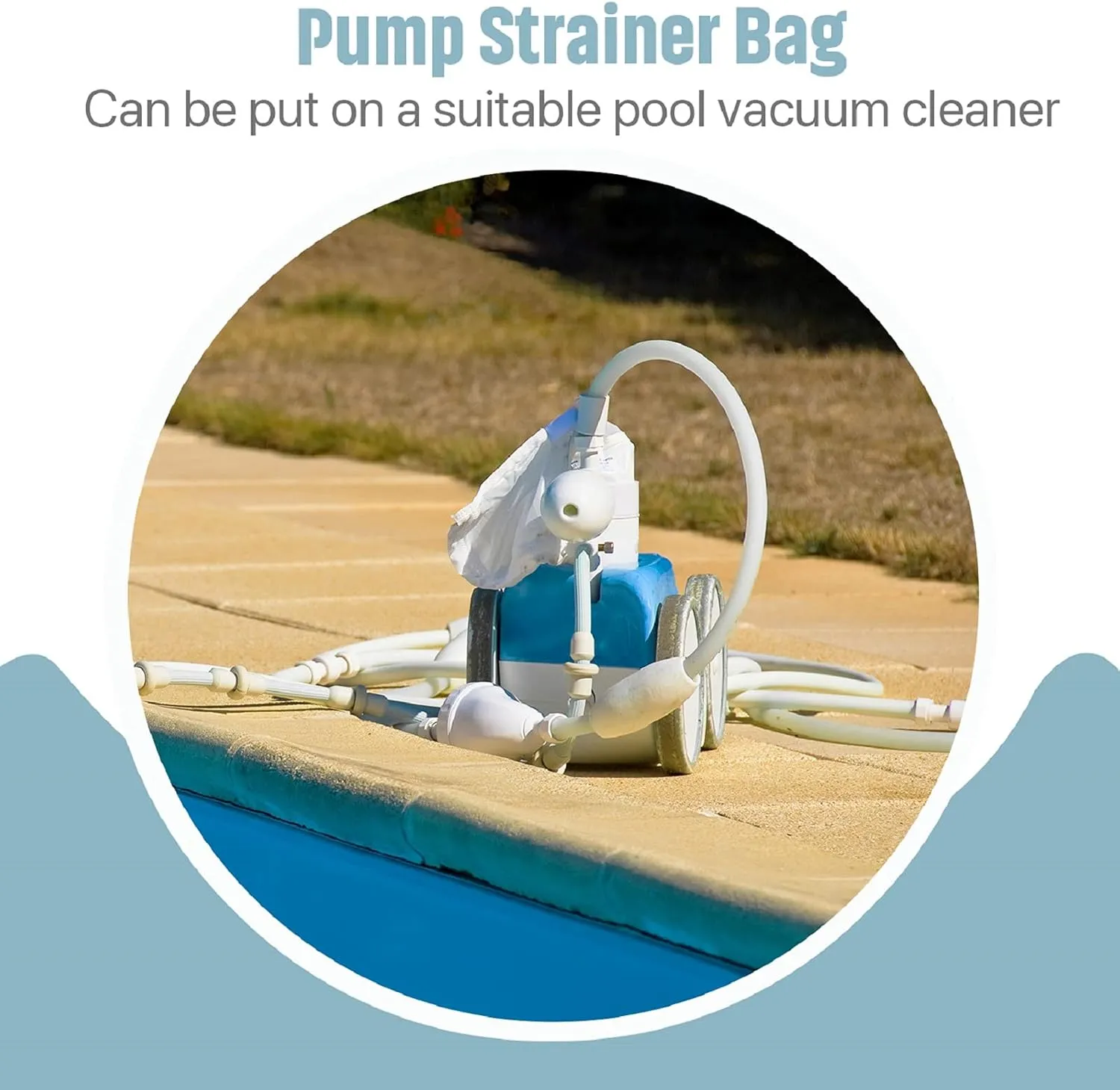 Shappy Compost Tea Bag, Pump Strainer Mesh Filter Bag with Drawstring, 600 Μm for Prevents Clogging During The Straining Process(20 Pieces,23 x 16 cm)