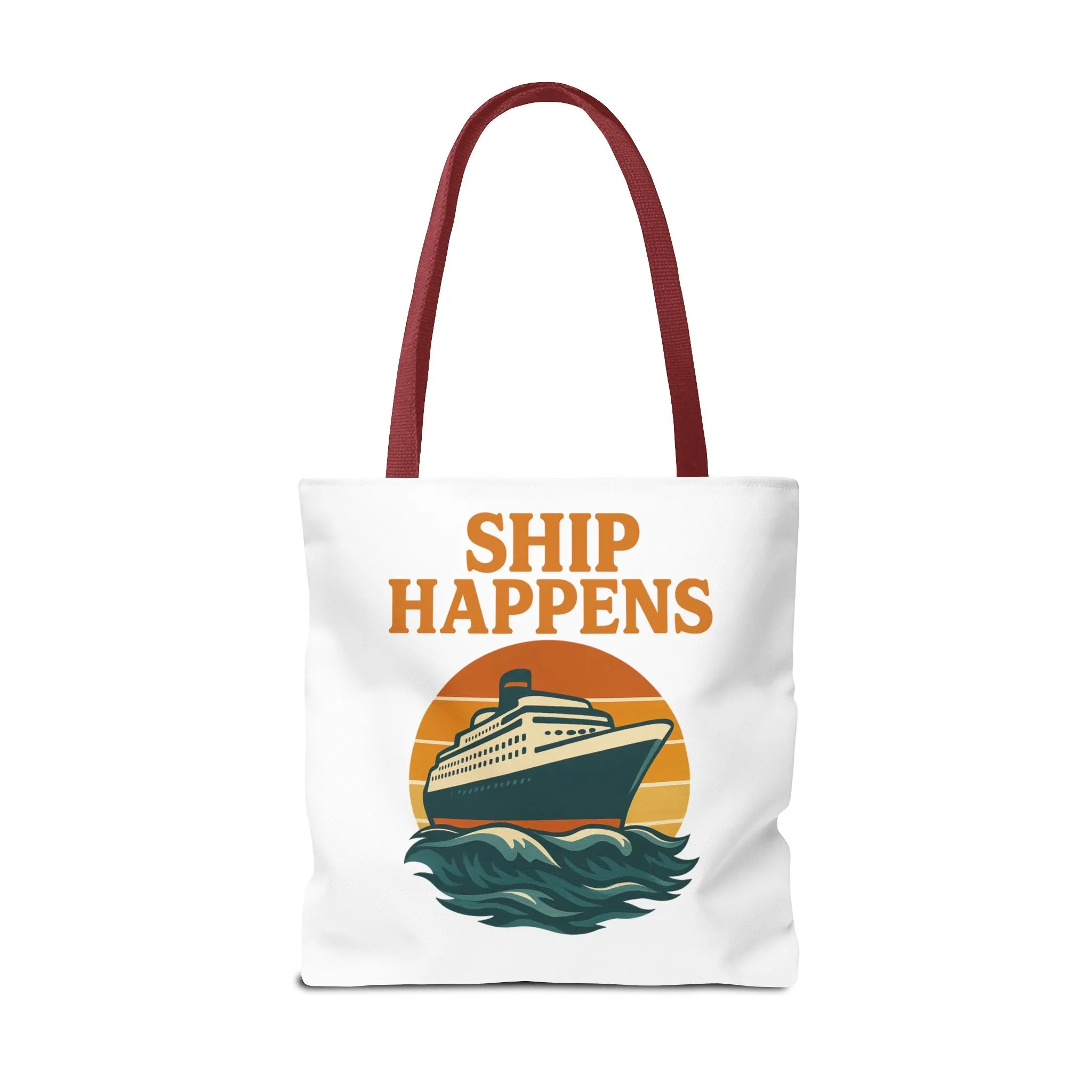 Ship Happens Tote Bag - Fun Nautical Design for Beach Lovers Cruise Bag Unique Gift for Travelers