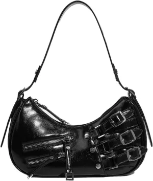 Shoulder Bag for Women Vegan Leather Underarm Stylish Handbag Retro Purse Shoulder Satchel Work Travel 2024