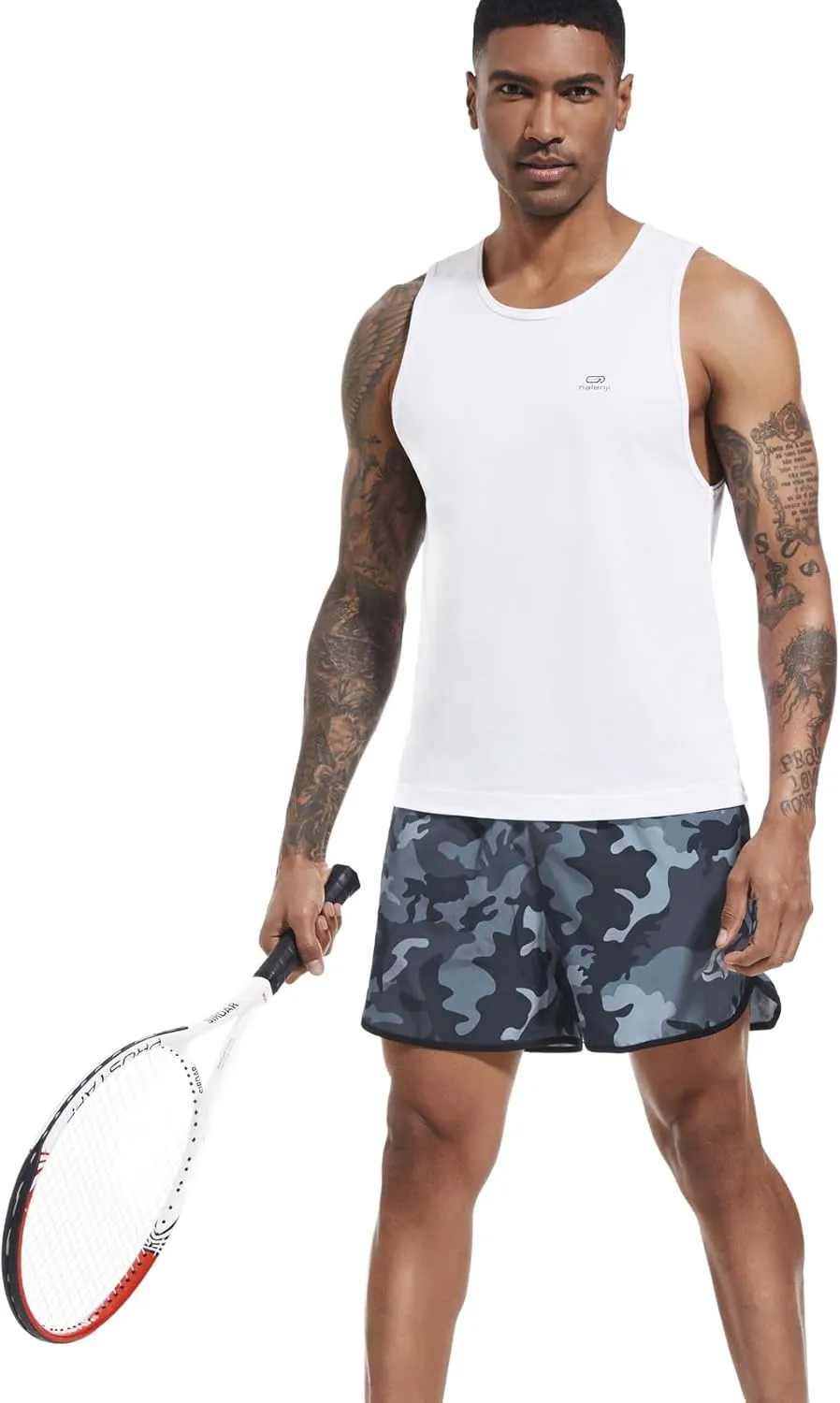 SILKWORLD Men's Running Stretch Quick Dry Shorts with Zipper Pockets(Pack of 2,3)