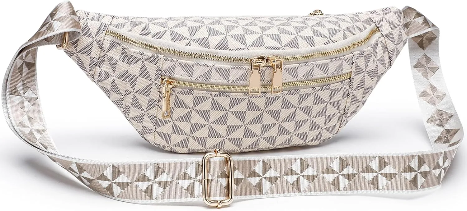Sling Bag for Women, Crossbody Fanny Pack - Lightweight Chest Bag for Travel, Adjustable Strap & Hidden Pocket