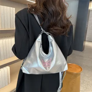 Slouchy Fashion Chain Class Large Capacity Backpacks
