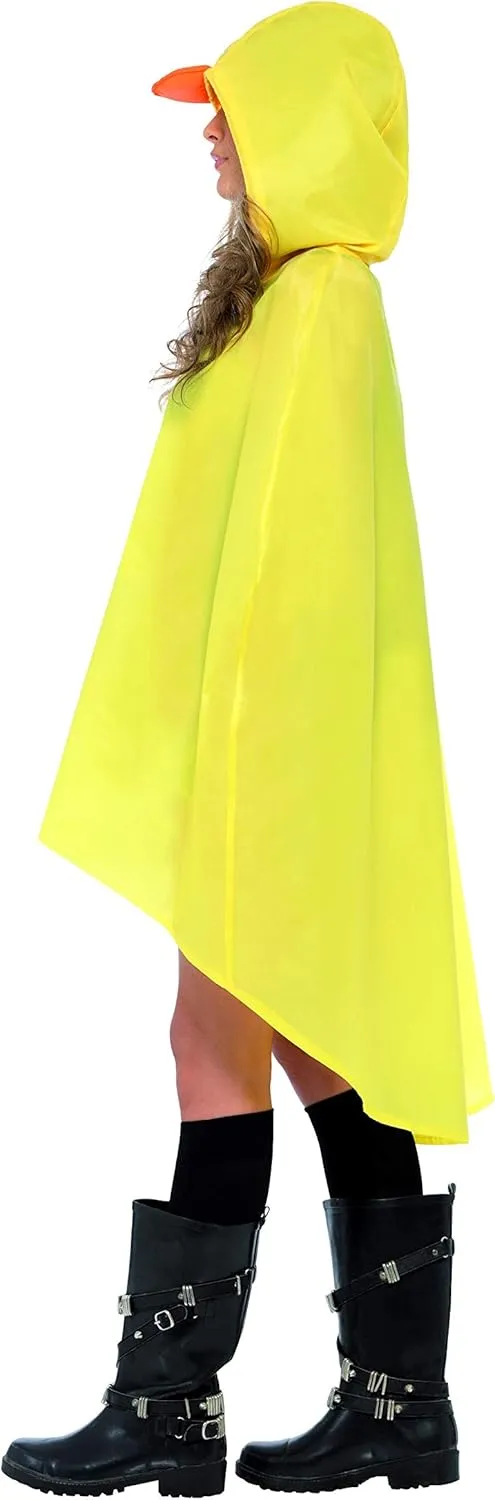 Smiffys Unisex Party Poncho with Drawstring Bag
