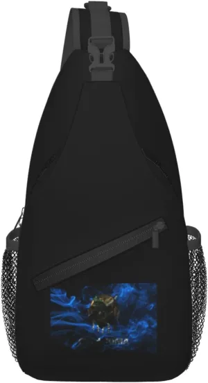 Smoke Flag Of Oklahoma Crossbody Bags For Women Men Chest Backpack Gym Shoulder Bag Travel Outdoor Sports Casual Crossbody Bags
