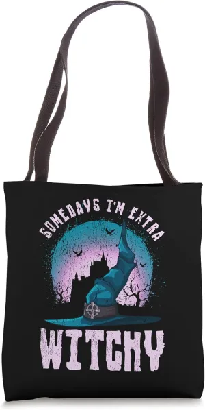 Somedays I'm Extra Witchy Funny Halloween Men's Tote Bag