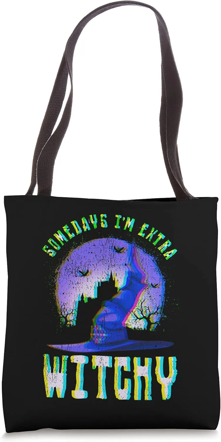 Somedays I'm Extra Witchy Funny Halloween Men's Tote Bag