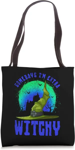 Somedays I'm Extra Witchy Funny Halloween Men's Tote Bag