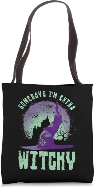 Somedays I'm Extra Witchy Funny Halloween Men's Tote Bag