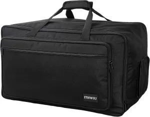 Speaker Bag 15 Inch with Thickened Sponge for Compact 15" Speaker Cabinets; Heavy-Duty Fits QSC K15, Yamaha DXR15 and more (IT-TOTE15), Black