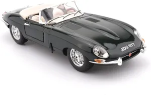 Sports Car Building Kits for Jaguar E-Type 1 18 Diecast Alloy Classic Convertible Car Model Decoration Collection for Home Or Office Décor
