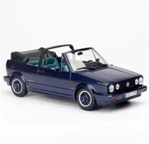 Sports car Metal Model 1:18 for Golf 1990 Car Model Convertible Version Collectible Cannot Open The Door Display for Home Décor(Blue)