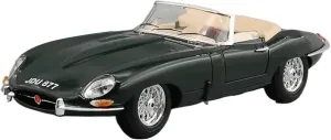 Sports car Metal Model 1:18 for Jaguar E-Type Cabriolet Convertible Sports Car Diecast Model Edition Alloy Vehicle Ornament for Home Décor(Black)