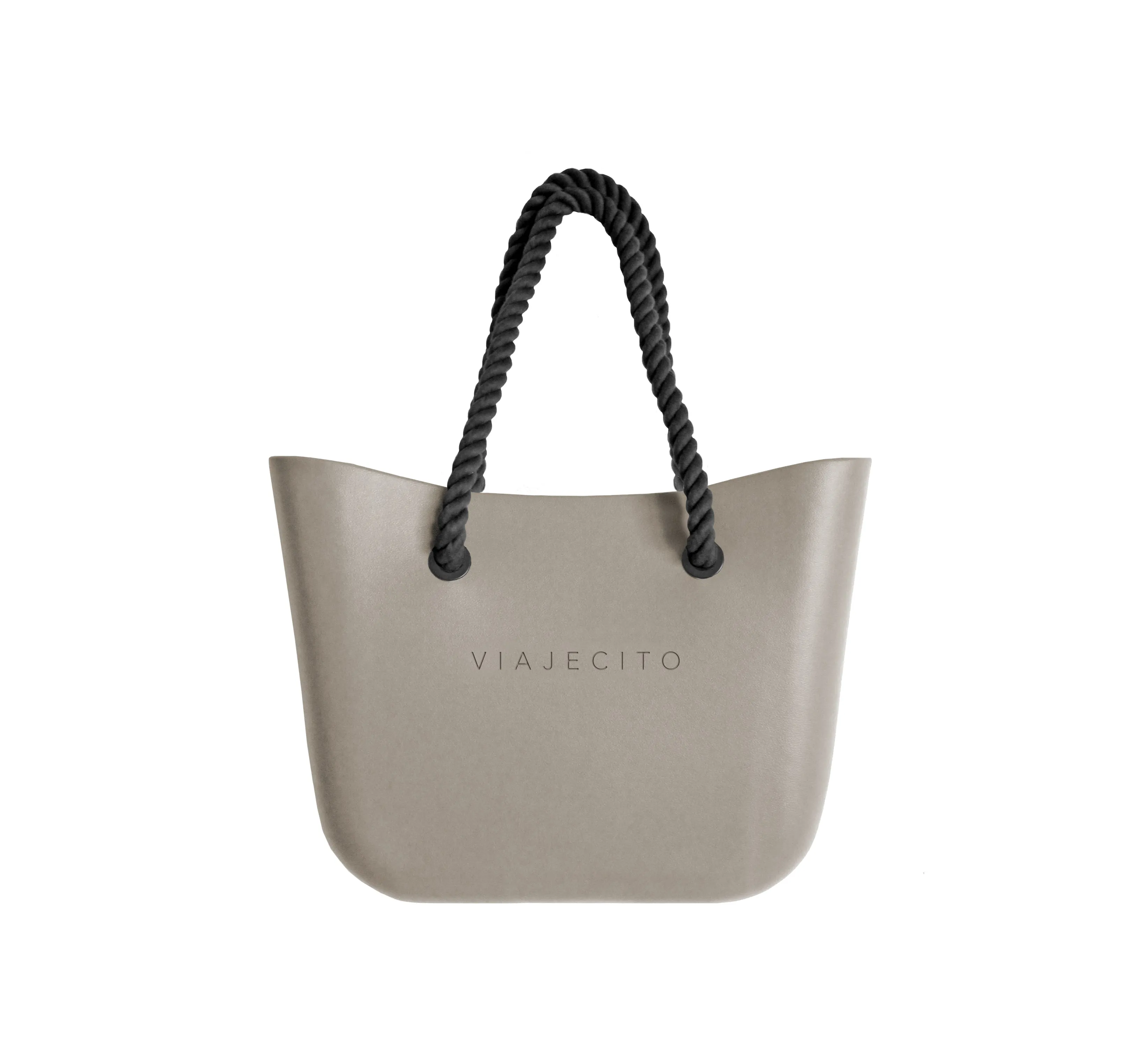 Standard Beach Tote Set - Fog with Natural Lining