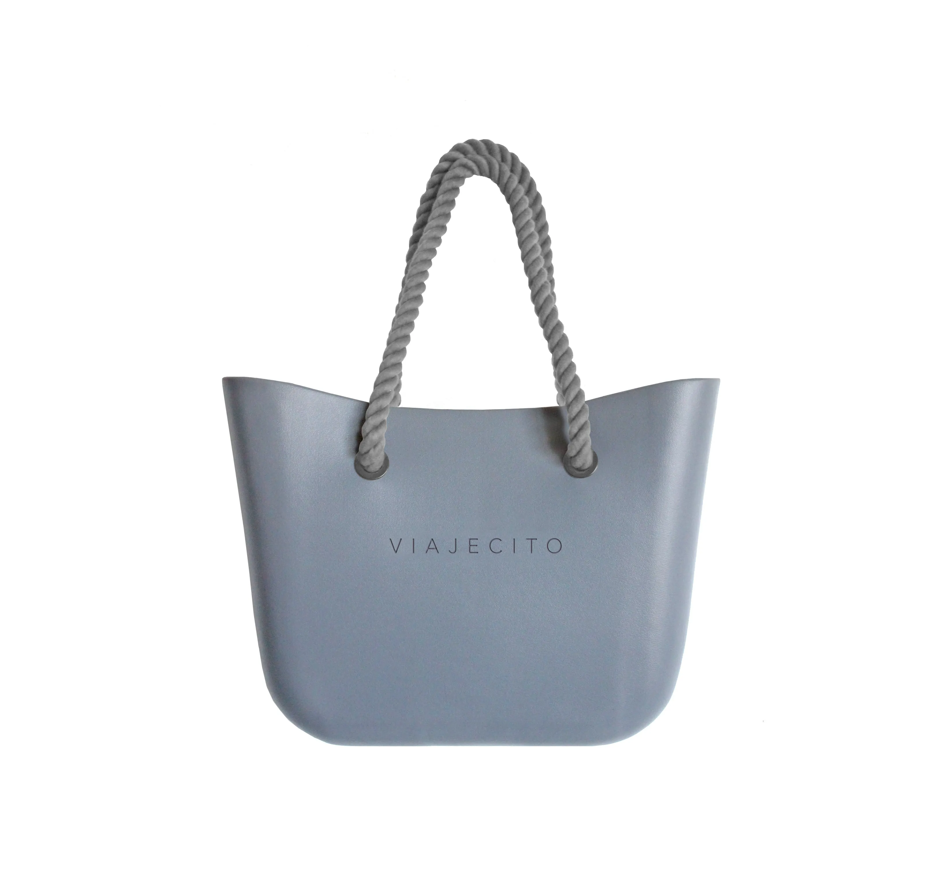Standard Beach Tote Set - Grey with Natural Lining