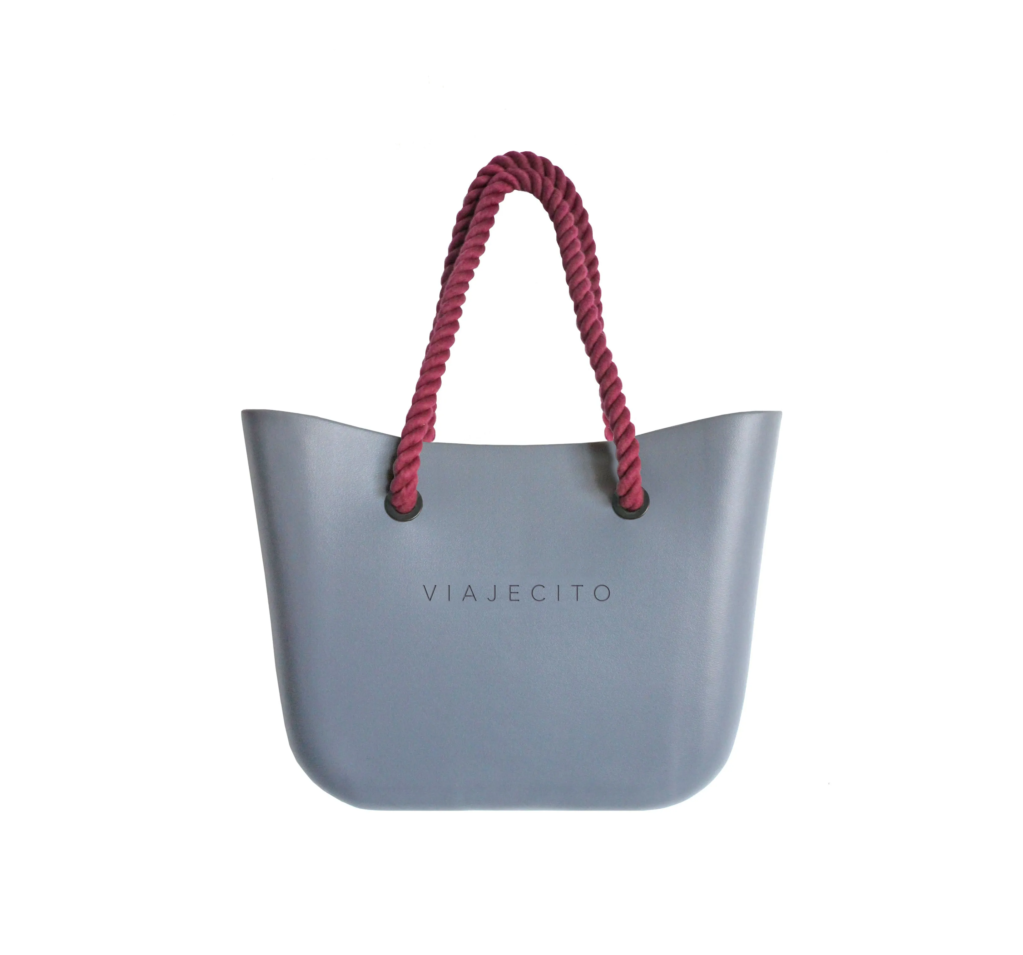 Standard Beach Tote Set - Grey with Natural Lining