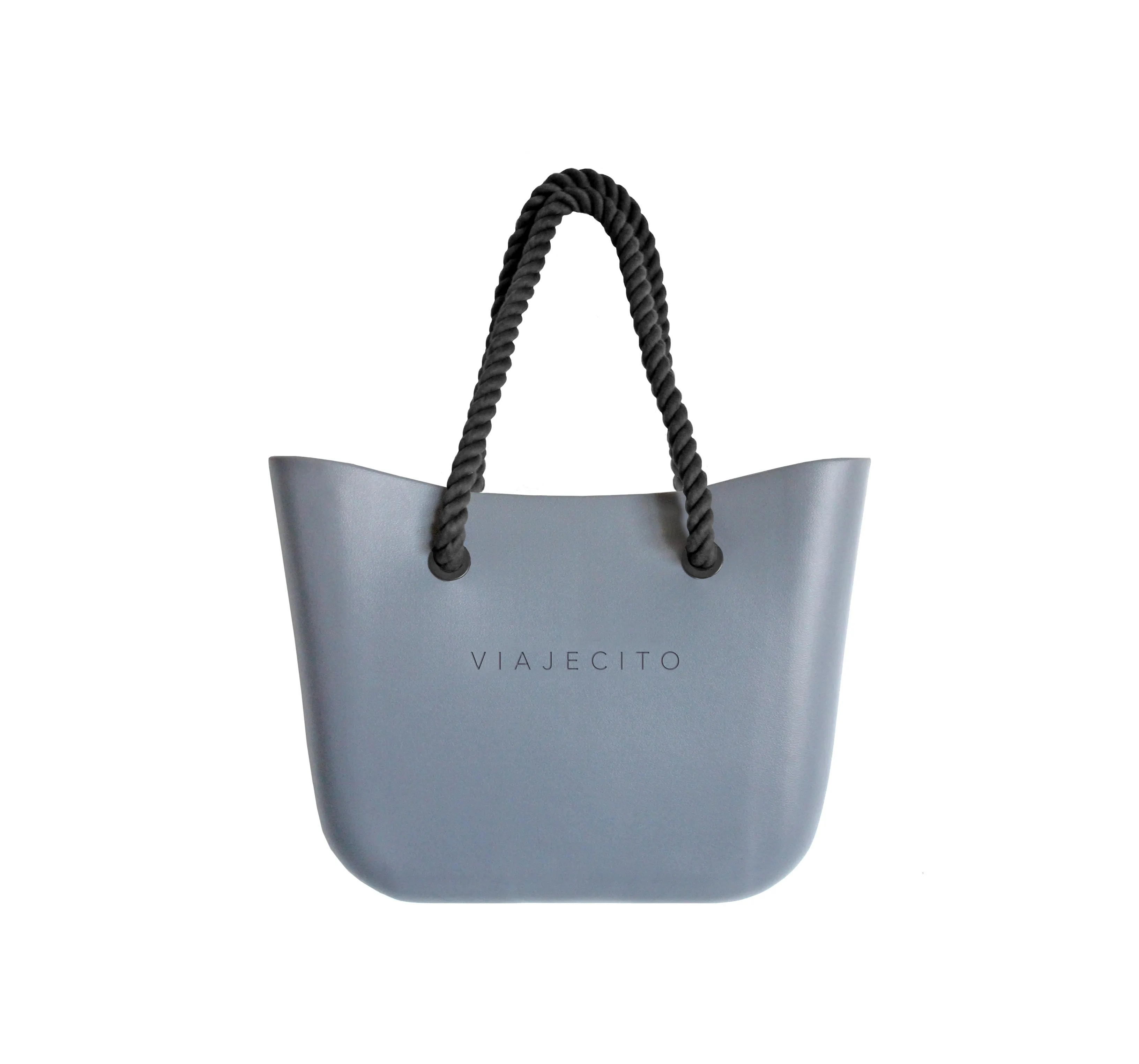 Standard Beach Tote Set - Grey with Natural Lining