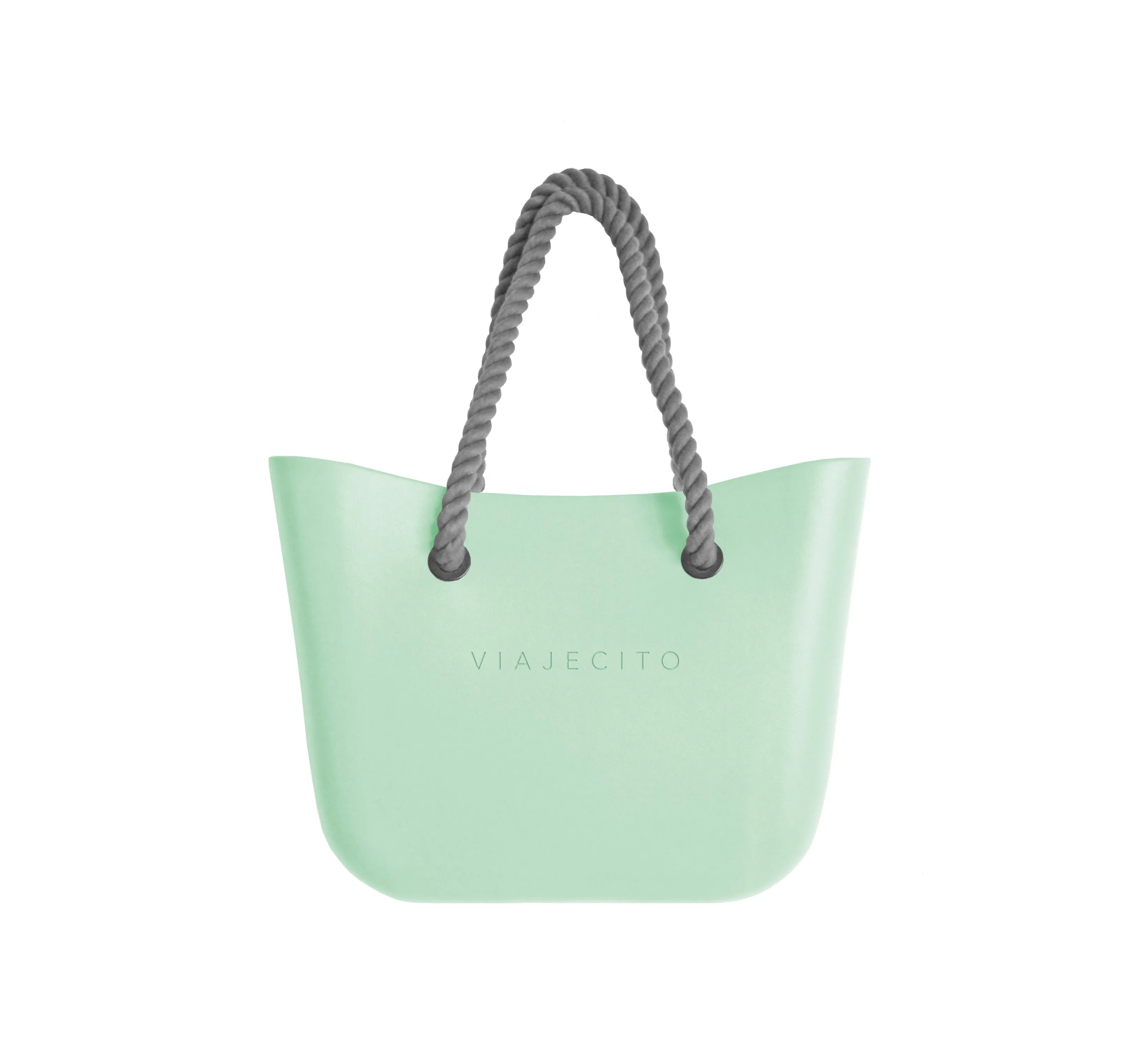 Standard Beach Tote Set - Mint with Natural Lining