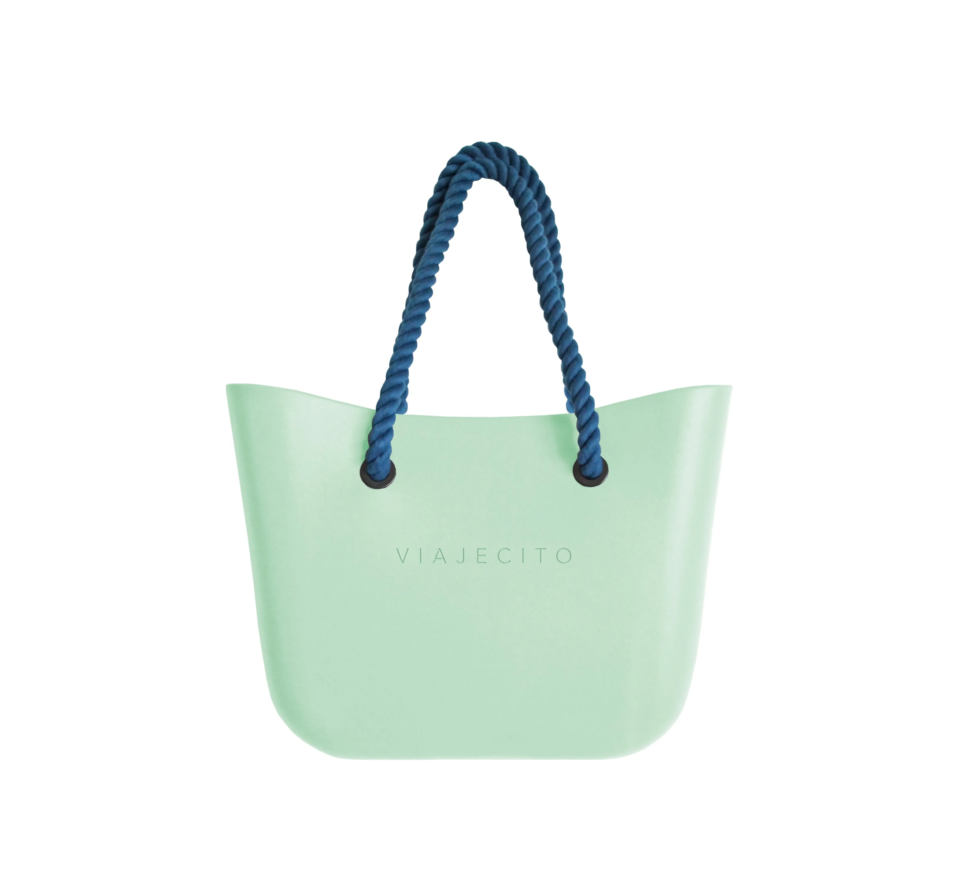 Standard Beach Tote Set - Mint with Natural Lining
