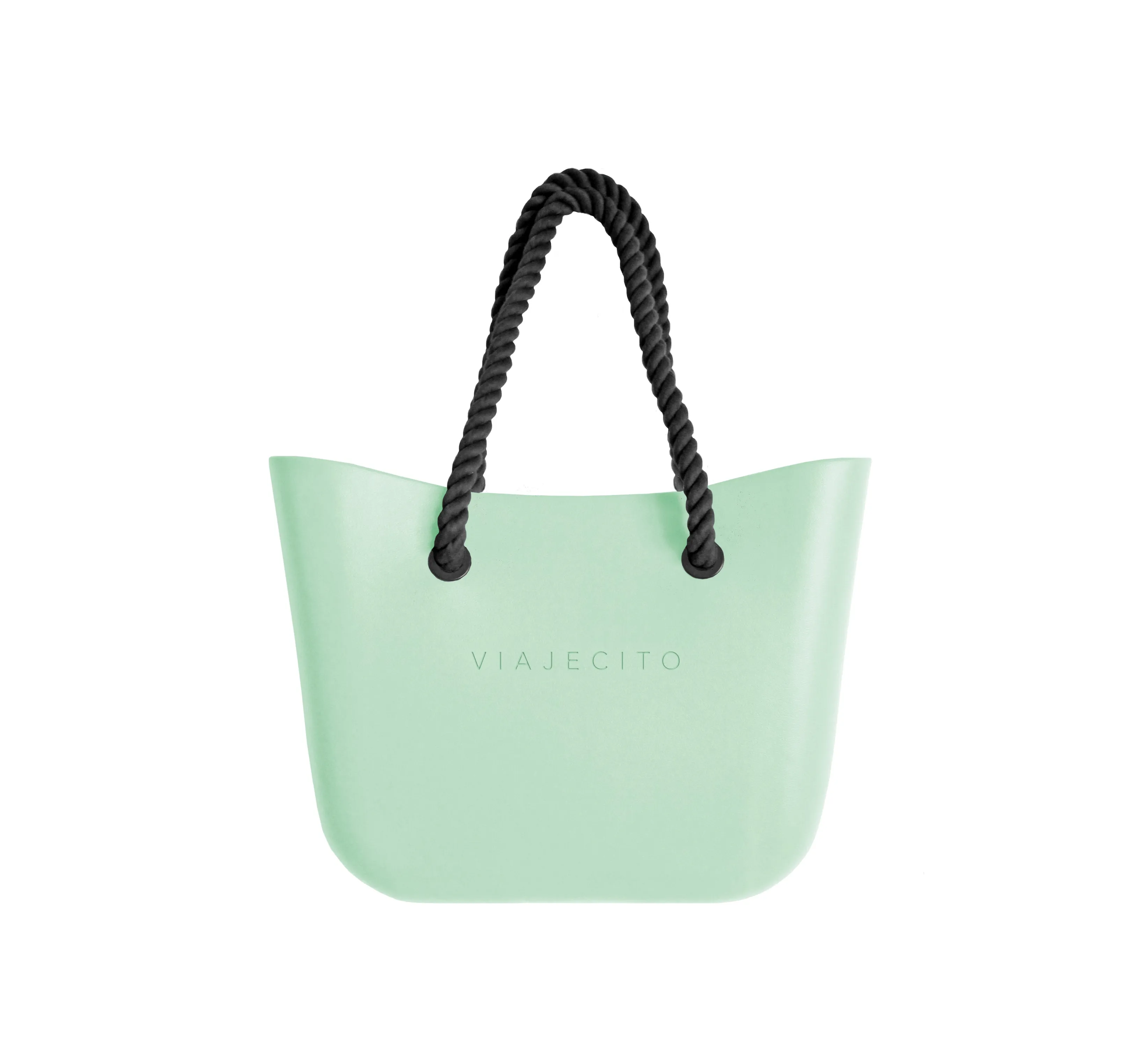 Standard Beach Tote Set - Mint with Natural Lining
