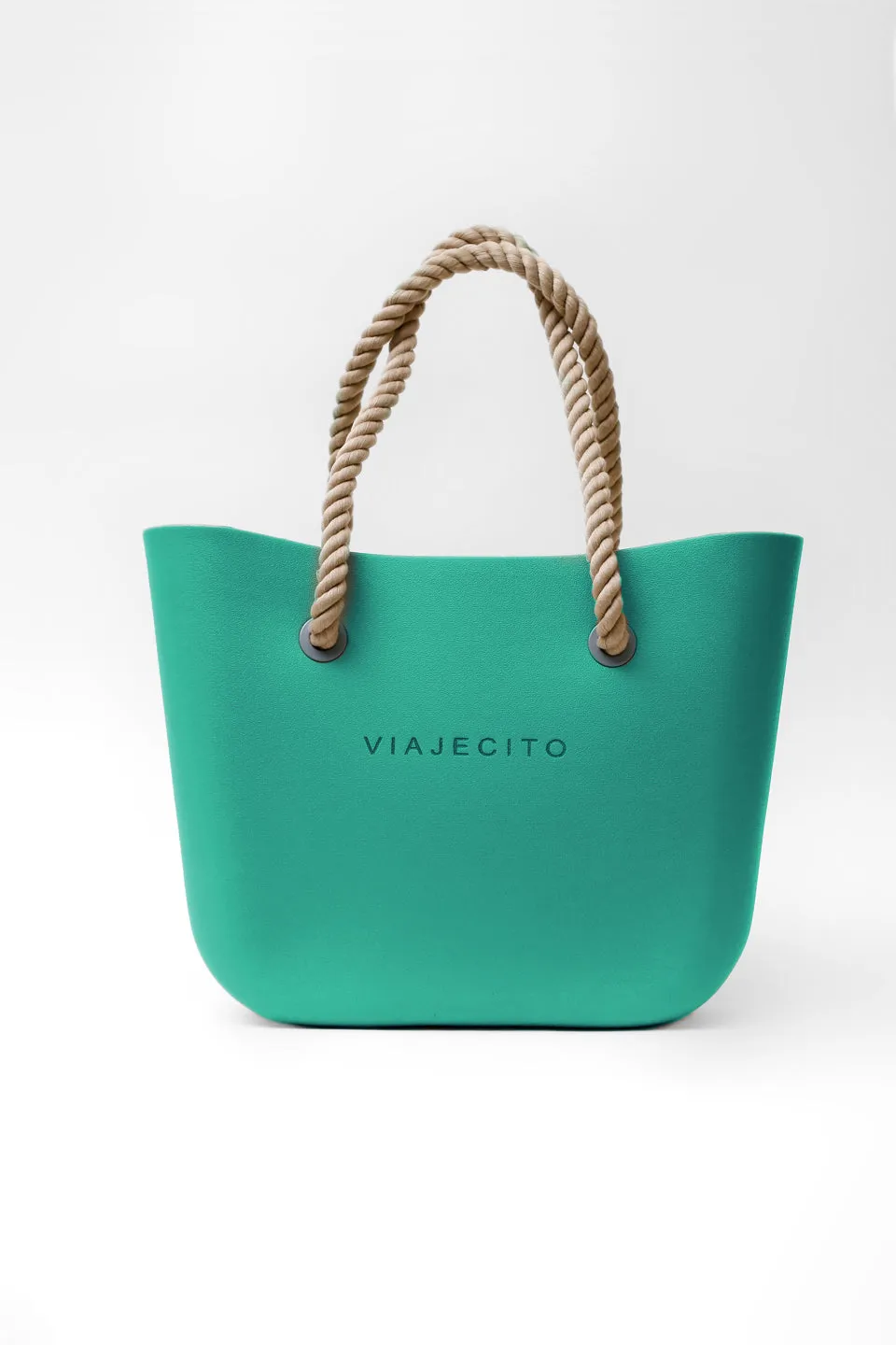 Standard Beach Tote Set - Teal with Natural Lining