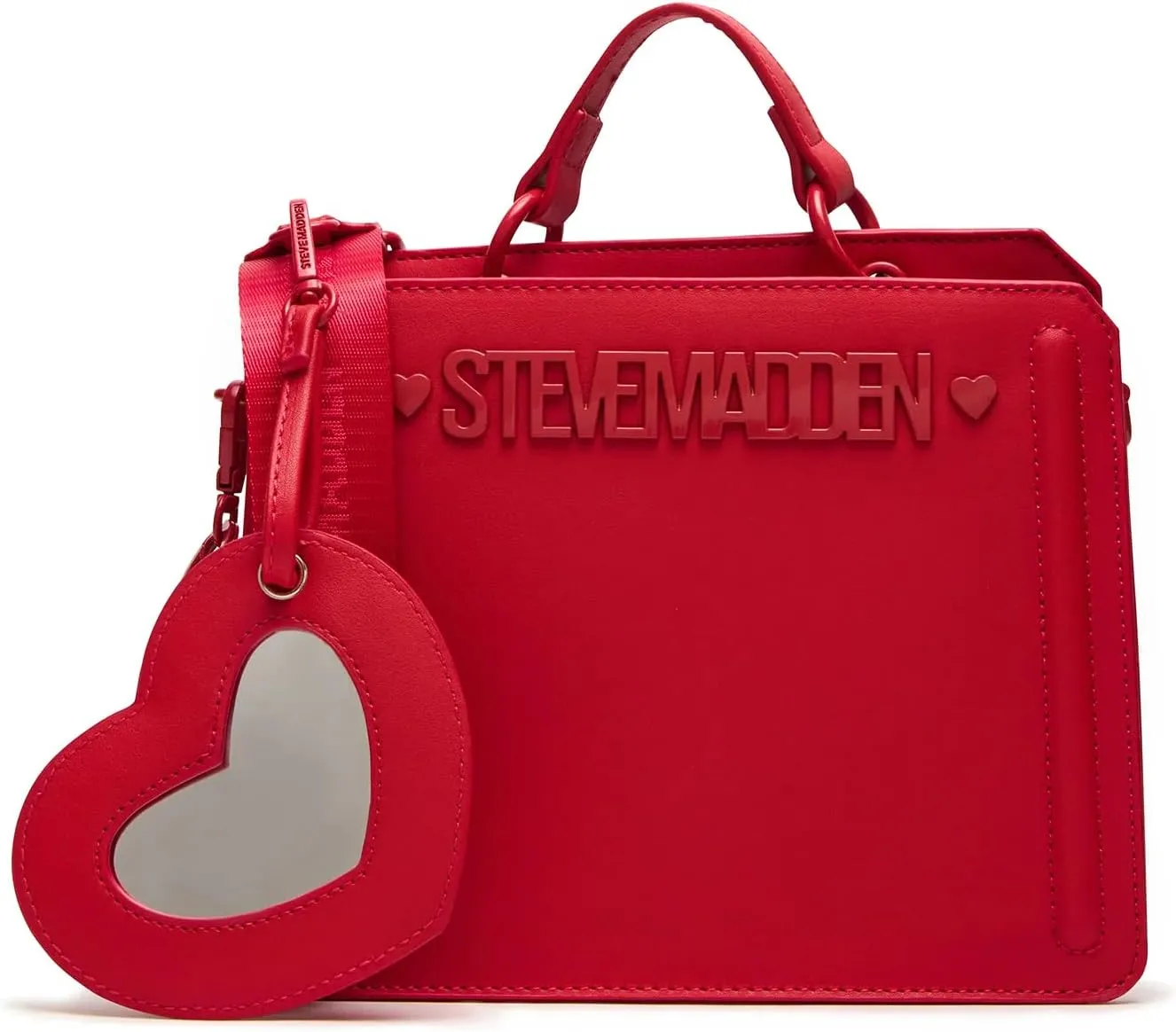 Steve Madden Bevelyn Convertible Tote Bag, Red/Valentine Hearts